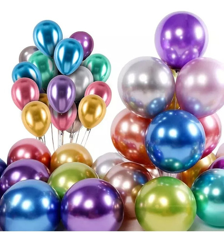 100 Globos Metálicos Decoración Para Fiestas ,10 Pulgadas