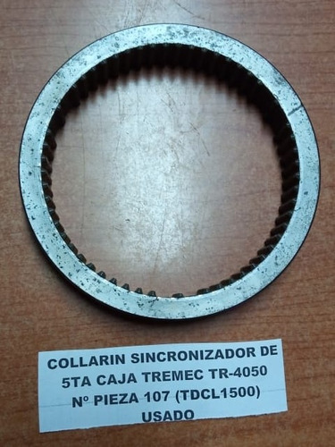 Collarín Sincronizador De 5ta Caja Tremec Tr-4050 (tdcl1500)