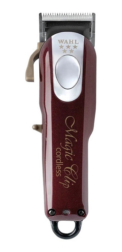 Cortadora de pelo Wahl Professional 5 Star Cordless Magic Clip 8148 plateada y roja 110V/220V