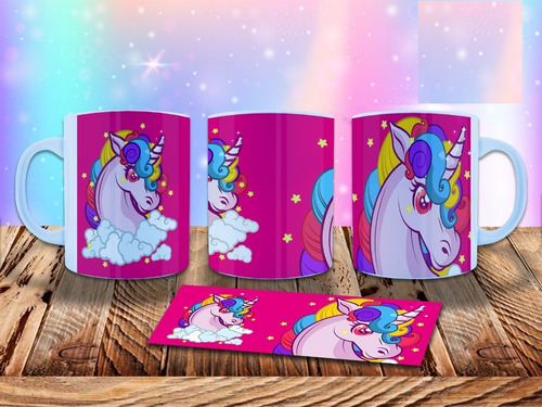 Imagen 7 de 10 de Plantillas Para Sublimar Tazas Unicornio 56 Diseños