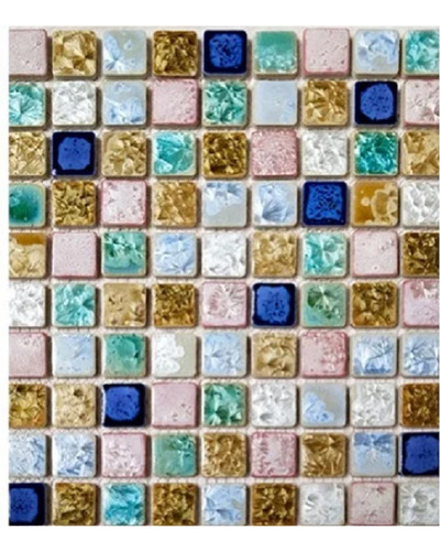 13 Mosaicos Para Manualidades De 25 Mm C/u Ceramica Decorada