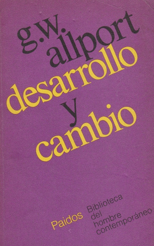 Desarrollo Y Cambio G.w Allport