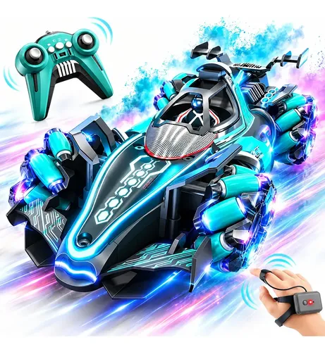 Carrinho Controle Remoto Recarregável Drift Gira 360 Playnet Cor Preto Personagem carrinho de controle remoto
