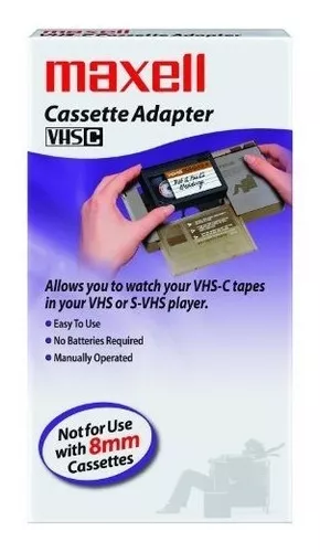 Adaptador de Cassette de VHS-C para videocámaras VHS-C SVHS, JVC