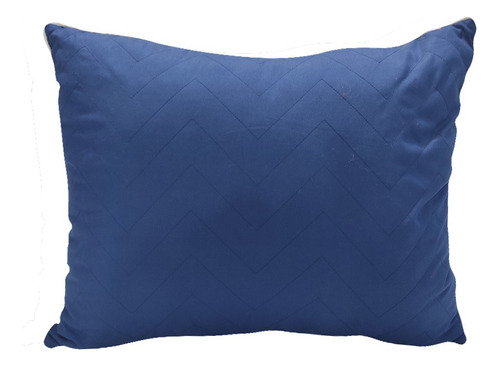 Almohada Lunics®   Individual, Azul Tipo Zig Zag ,suave