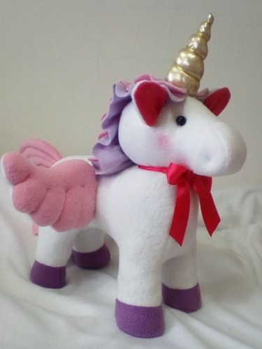 Peluche De Unicornio Grande Niña O Niño.juguete. Mide 40 Cm