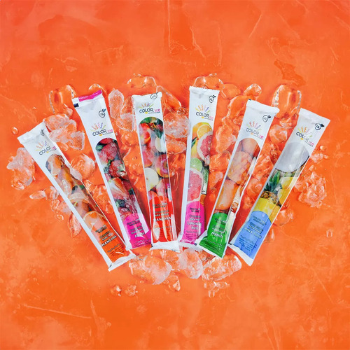 Congeladas De Frutas Naturales Color Ice 24 Piezas De 44 Ml Sin Azúcar