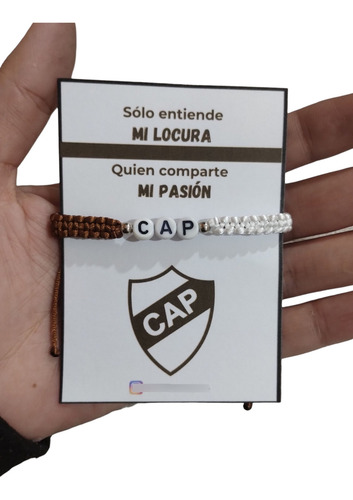 Pulsera Equipos De Futbol Clubes Artesanales Cap 0 Mm