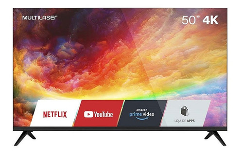 Imagem 1 de 4 de Smart Tv 50 Polegadas 4k Wifi Integrado Com Hdmi Multilaser