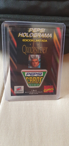 Pepsi Card Marvel Quicksilver 1994