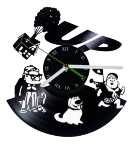 Reloj Corte Laser 0023 Disney Up Carl,russell Y Dug