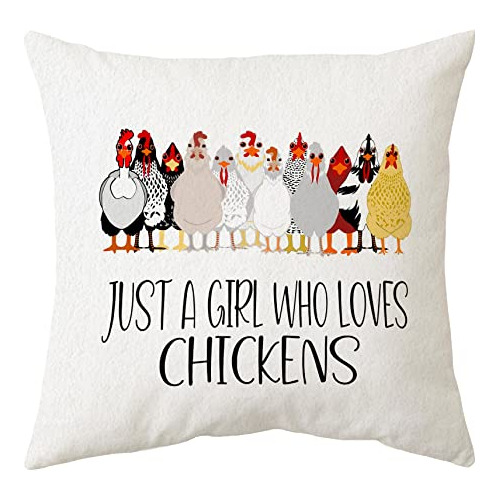 Funda De Almohada Temática De Gallinas Decoración De ...