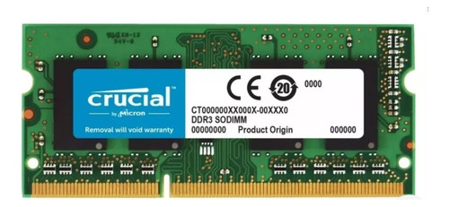 Memoria Ram Crucial By Micron  4gb / Ct1024648bf