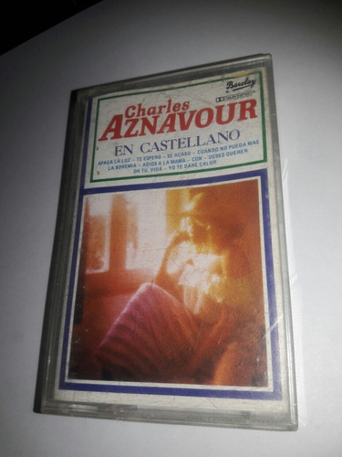 Cassette Charles Aznavour En Castellano