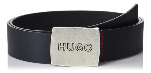 Hugo Cinturón De Cuero Con Hebilla De Logotipo En Negrita Pa