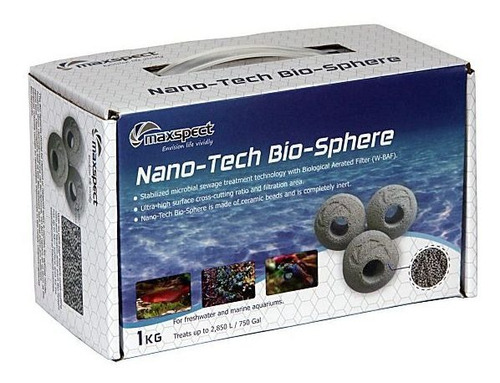 Mídia Biológica Maxspect Nano-tech Biosphere Super Cerâmica