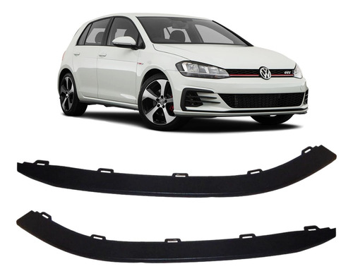 Spoiler Frontal Saia Par Parachoque Golf Gti 2014 2015 2018 