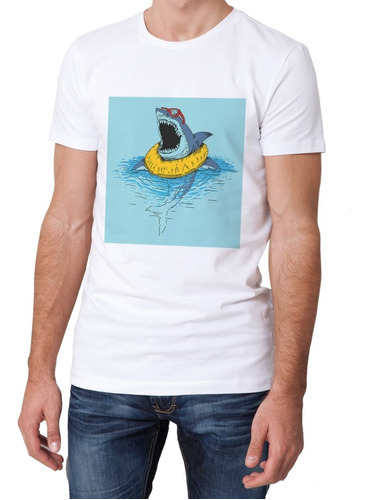 Tiburón | Playera De Hombre Con Estampado Digital