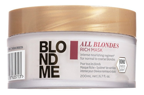 Mascarilla Enriquecida - All Blondes Rich Blondme