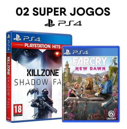 Killzone Shadow Fall + Far Cry New Dawn Ps4 [ Originais ]