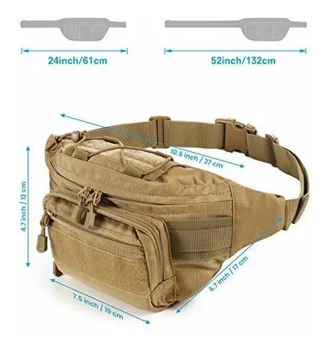 Cangurera T ctica Militar Con Correa Ajustable Impermeable
