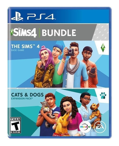 The Sims 4: Plus Cats & Dogs Bundle 4 Standard Ed Ps4 Físico