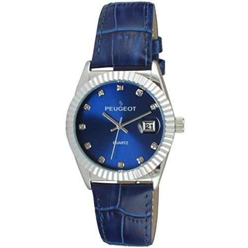 Reloj Peugeot Para Mujer 3045bl Color Azul Pantalla