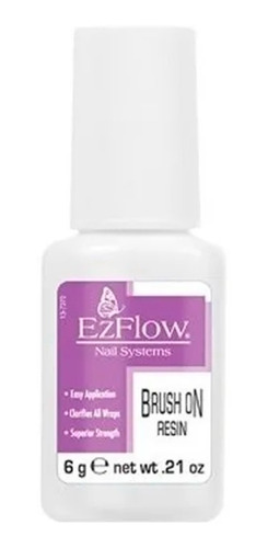 Ezflow Pegamento Para Tips Uñas Brush On Resin Manicuria 6gr