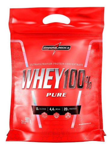 Whey Protein 100% Pure Integral Médica 907gr Refil Original