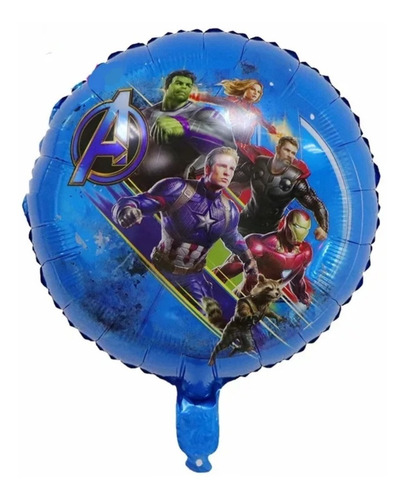 2 Globos Avengers Con Rocket Y Capitana Marvel