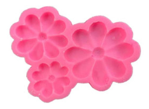 Molde De Silicona Margaritas Flores Fondant Porcelana Fria