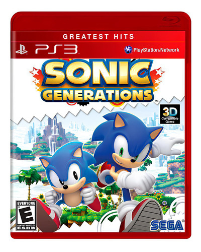 Sonic Generations Greatest Hits Sega Ps3 Físico - Usado