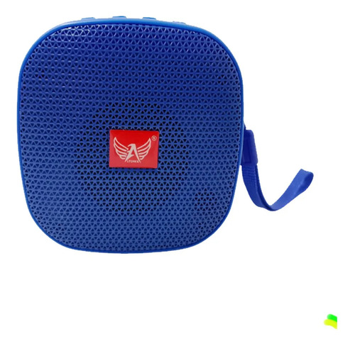 Caixa De Som Portátil Quadrada Bluetooth Azul