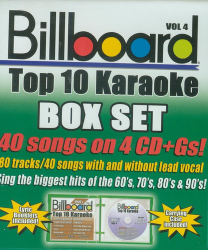 Cd: Billboard Top-40 Karaoke - Box Set Vol. 4 (40+40 Canción