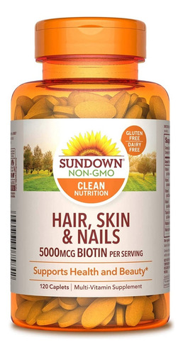 Sundown | Hair, Skin & Nails | 120 Tabletas 