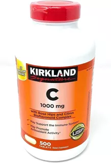 Kirkland Vitamina C 1000mg 500 Tablet - Unidad a $1