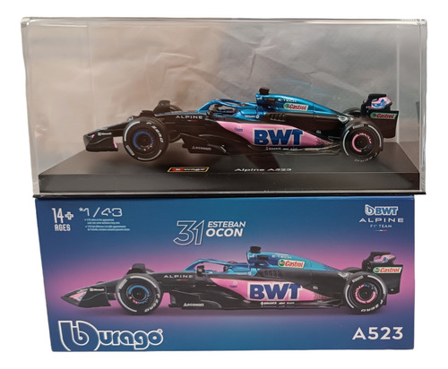 F1  Bwt Alpine #31 Esteban Ocon, Escala 1:43, Base Acrílico