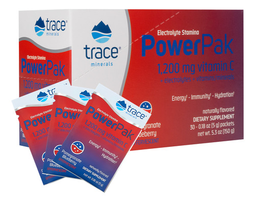 Trace Minerals Powerpak Eletrólito Pacote 30un Importado