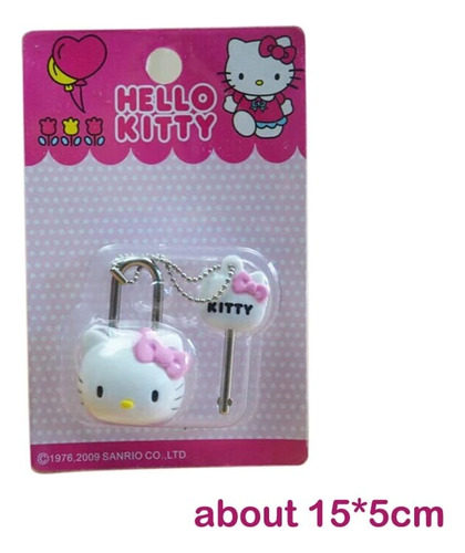 Candado Hello Kitty Con Llave Sanrio Kuromi Cinnamoroll Blanco