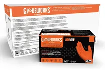 Comprar Guantes Naranja  De Nitrilo Sin Látex  Industriales Xxl