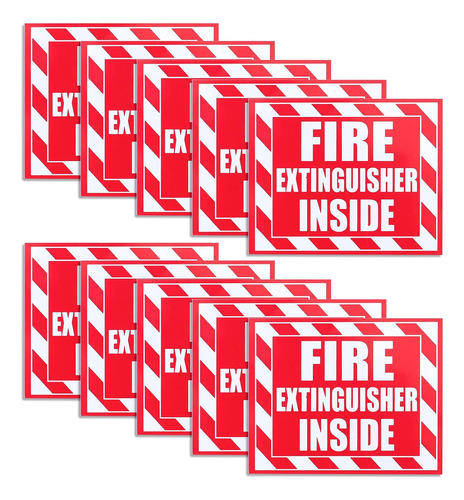 - Paquete De 20 Adhesivos Extintor De Incendios, Letrer...