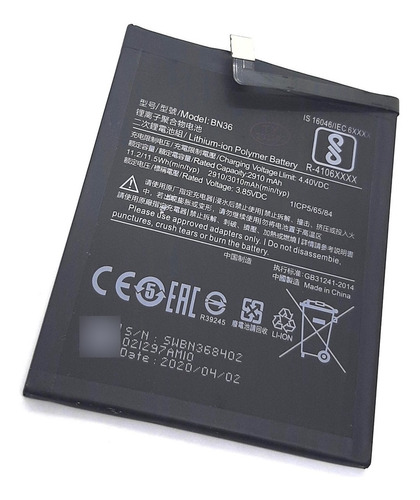 Batería Interna Bn36 Para Xiaomi Mi A2 Garantia