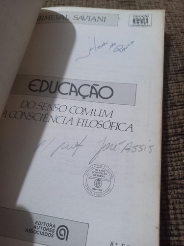 Educação: Do Senso Comum À Consciência Filosófica - 14 A