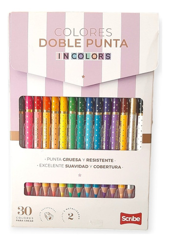 Colores Doble Punta Incolors Scribe