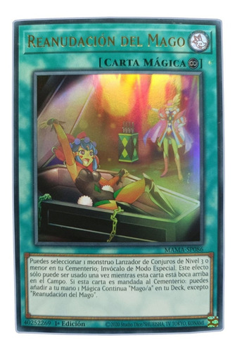 Yugi-oh! Magician's Restage Mama-en086 Ultra