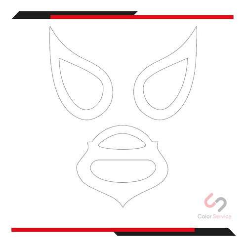 Calca Sticker Mascara Del Santo  Reflejante Para Auto