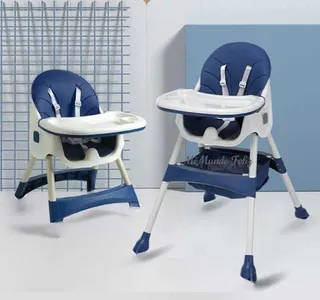 Silla De Comer Alta Convertible A Silla Baja Plegable Babykt Color Azul Gris Rosado Verde Silla 2 En 1