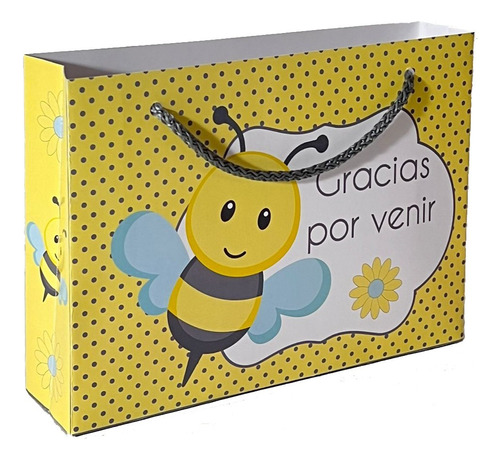 Bolsa Con Manija Golosinera Personalizada X15 Abeja Abejita