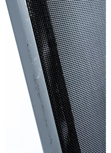 Silla Acero Y Tela Impermeable Exterior Stack Negra