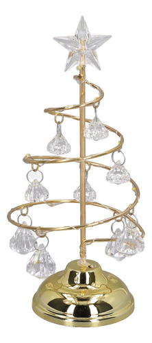 Lámpara De Árbol De Navidad Led Pequeño Cristal De Hierro De